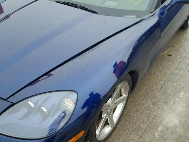 1G1YY26U575100537 - 2007 CHEVROLET CORVETTE BLUE photo 9