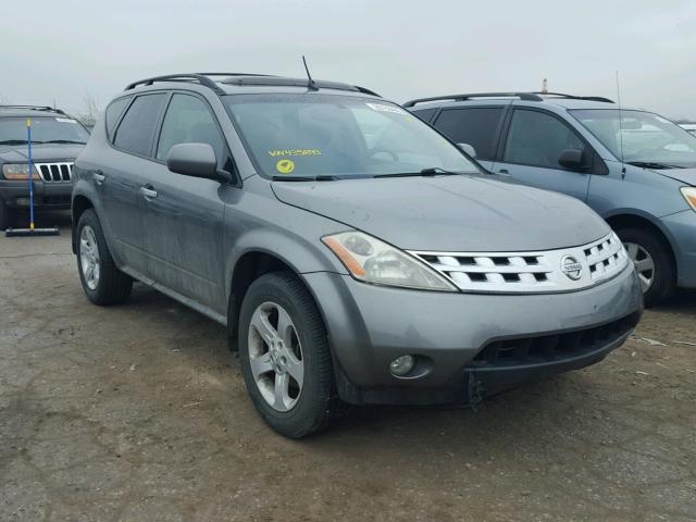 JN8AZ08W85W435893 - 2005 NISSAN MURANO SL GRAY photo 1