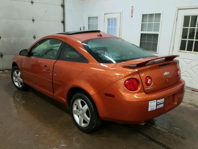 1G1AL14F557672899 - 2005 CHEVROLET COBALT LS ORANGE photo 3