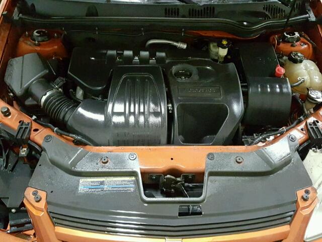 1G1AL14F557672899 - 2005 CHEVROLET COBALT LS ORANGE photo 7