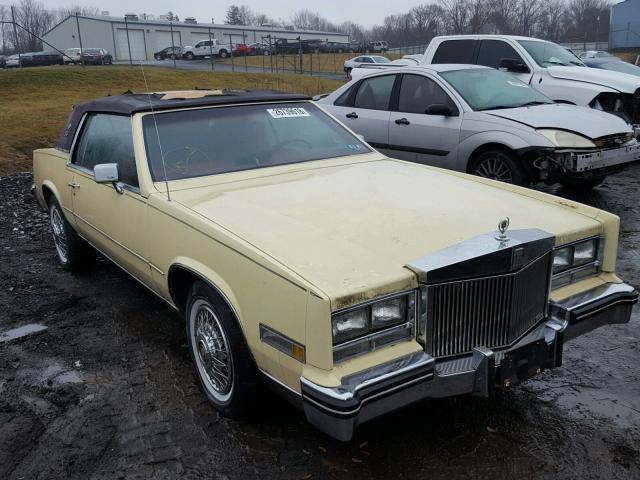 1G6EL5780FE623915 - 1985 CADILLAC ELDORADO YELLOW photo 1