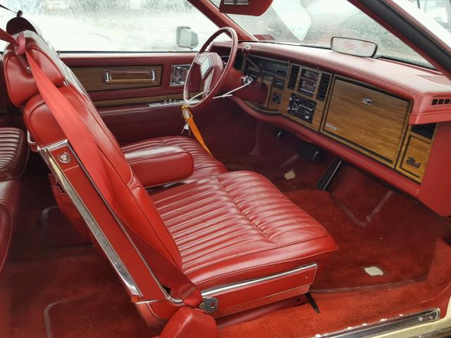 1G6EL5780FE623915 - 1985 CADILLAC ELDORADO YELLOW photo 5