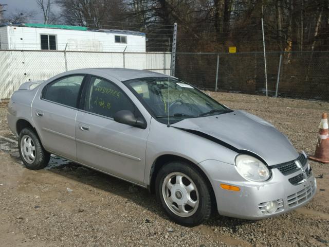 1B3ES56C94D647141 - 2004 DODGE NEON SXT SILVER photo 1