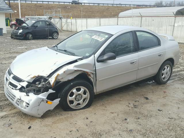 1B3ES56C94D647141 - 2004 DODGE NEON SXT SILVER photo 2