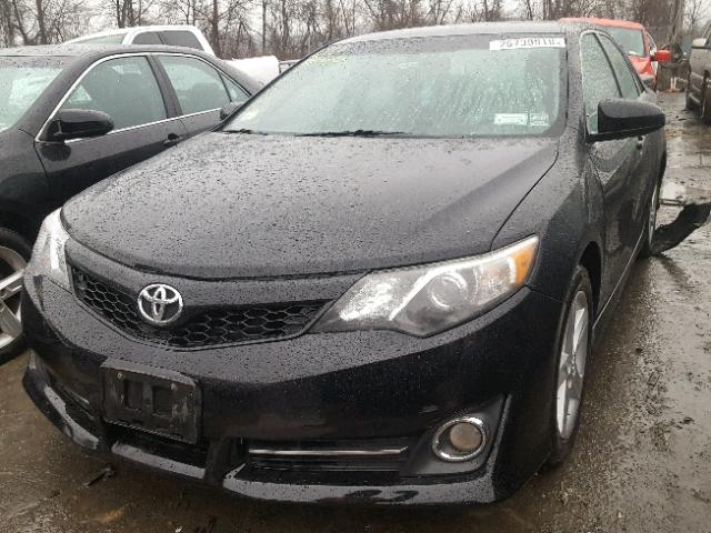 4T1BF1FK0EU367806 - 2014 TOYOTA CAMRY L BLACK photo 2