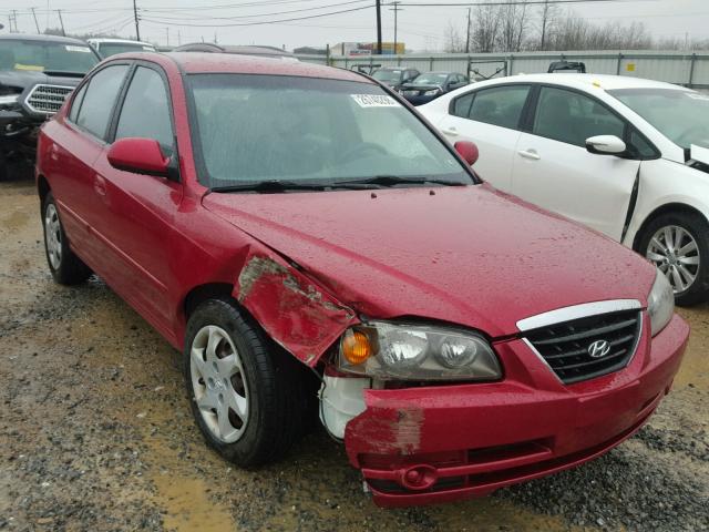 KMHDN46D85U115378 - 2005 HYUNDAI ELANTRA GL RED photo 1