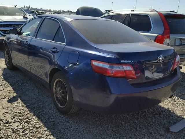 4T1BE46K17U105168 - 2007 TOYOTA CAMRY NEW BLUE photo 3