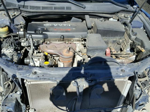 4T1BE46K17U105168 - 2007 TOYOTA CAMRY NEW BLUE photo 7