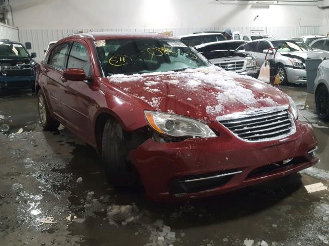 1C3CCBBB1CN166649 - 2012 CHRYSLER 200 TOURIN MAROON photo 1