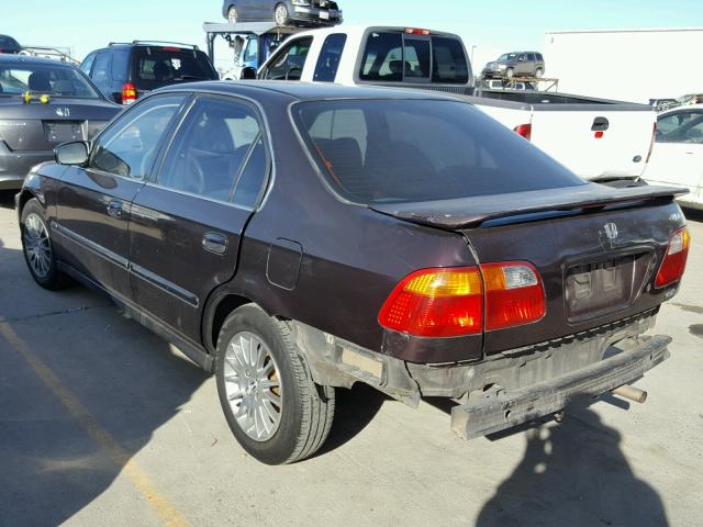 2HGEJ8646YH557242 - 2000 HONDA CIVIC EX მუქწითელი ფოტო 3
