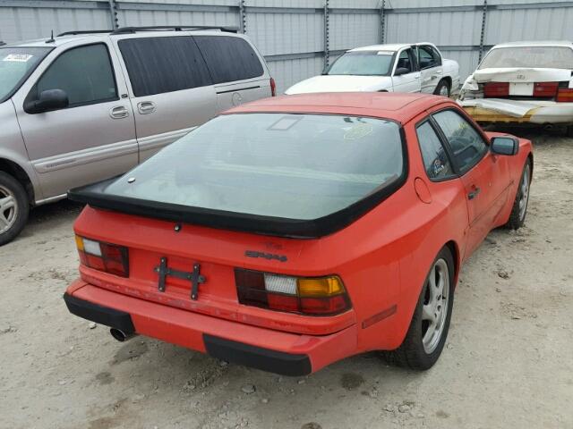 WP0AA0946GN455634 - 1986 PORSCHE 944 RED photo 4