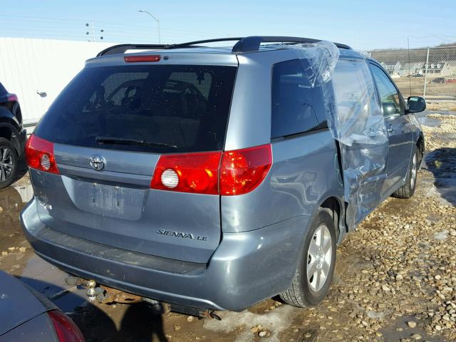 5TDZK23C88S208106 - 2008 TOYOTA SIENNA CE SILVER photo 4