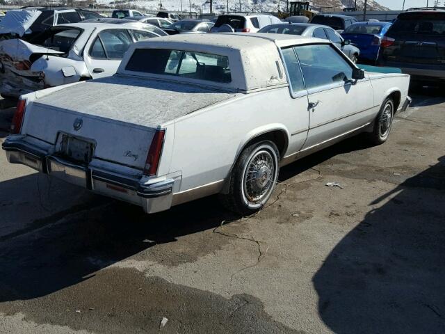 1G6EL5782FE642742 - 1985 CADILLAC ELDORADO WHITE photo 4