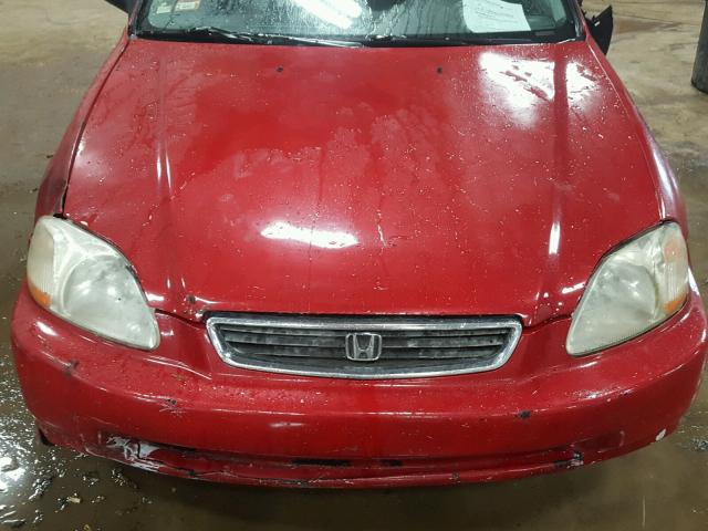 1HGEJ6673VL034452 - 1997 HONDA CIVIC LX RED photo 7