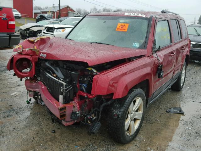 1C4NJRBB1CD525412 - 2012 JEEP PATRIOT SP RED photo 2