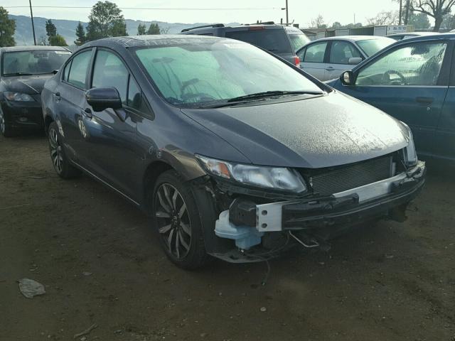 19XFB2F91FE252989 - 2015 HONDA CIVIC EXL GRAY photo 1