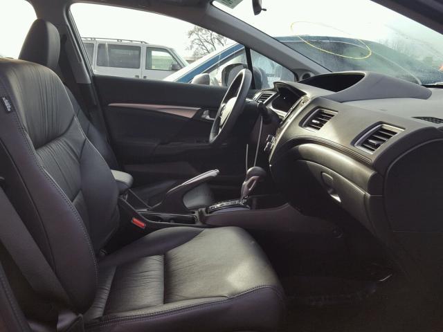 19XFB2F91FE252989 - 2015 HONDA CIVIC EXL GRAY photo 5