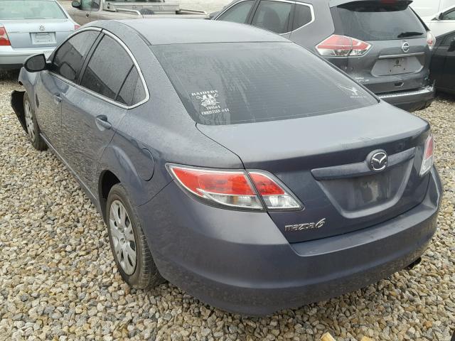 1YVHZ8BH9B5M06711 - 2011 MAZDA 6 I GRAY photo 3