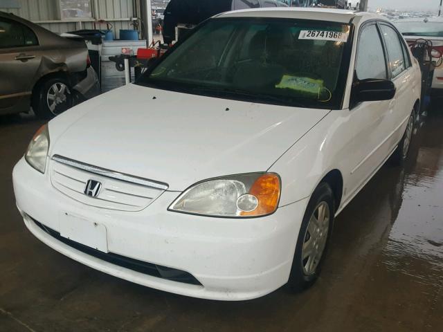 2HGES16593H537475 - 2003 HONDA CIVIC LX WHITE photo 2