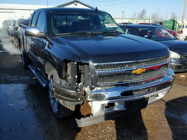 1GCRKSE70CZ255489 - 2012 CHEVROLET SILVERADO BLACK photo 1