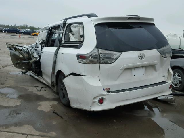 5TDXK3DC1FS643073 - 2015 TOYOTA SIENNA SPO WHITE photo 3