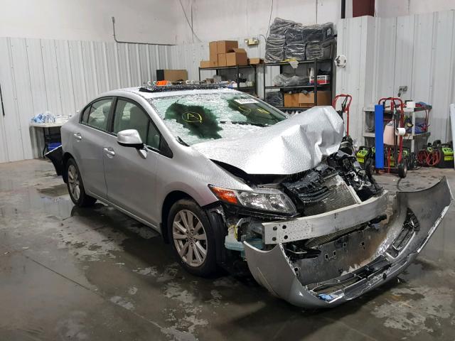 2HGFB2F87CH612419 - 2012 HONDA CIVIC EX SILVER photo 1