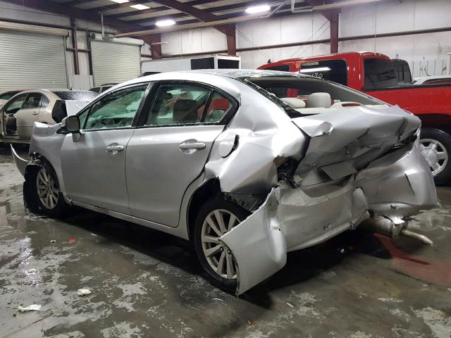 2HGFB2F87CH612419 - 2012 HONDA CIVIC EX SILVER photo 3