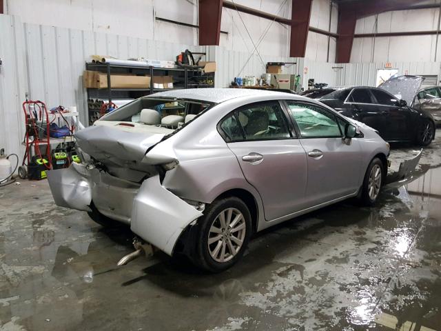 2HGFB2F87CH612419 - 2012 HONDA CIVIC EX SILVER photo 4