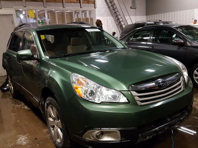 4S4BRCGC3B3347996 - 2011 SUBARU OUTBACK 2. GREEN photo 1