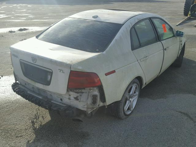 19UUA66214A007986 - 2004 ACURA TL WHITE photo 4