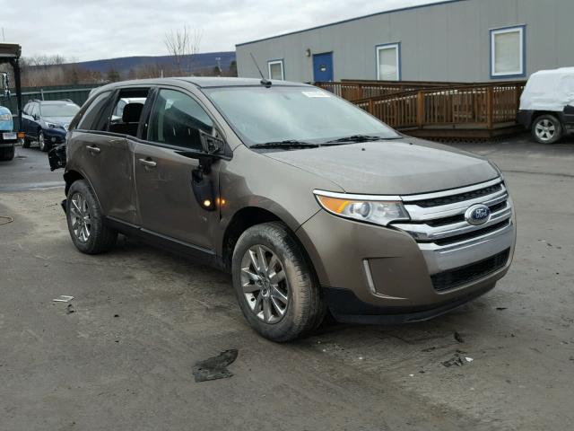 2FMDK4JC4DBC11312 - 2013 FORD EDGE SEL BROWN photo 1