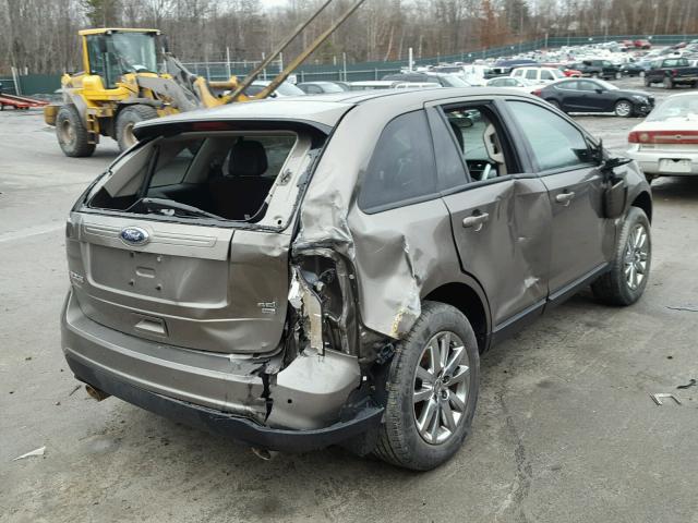 2FMDK4JC4DBC11312 - 2013 FORD EDGE SEL BROWN photo 4