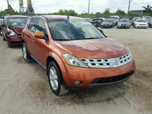 JN8AZ08T94W200827 - 2004 NISSAN MURANO SL ORANGE photo 1