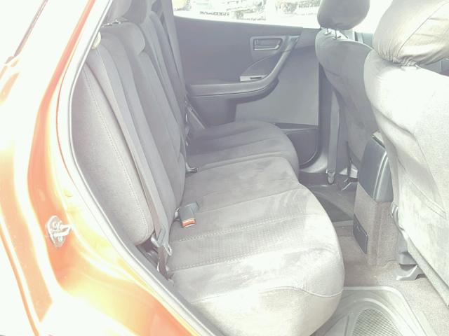 JN8AZ08T94W200827 - 2004 NISSAN MURANO SL ORANGE photo 6