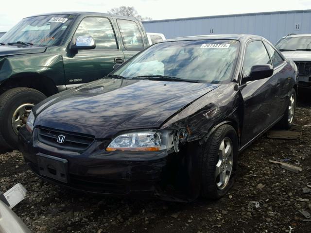 1HGCG2257XA028655 - 1999 HONDA ACCORD EX PURPLE photo 2