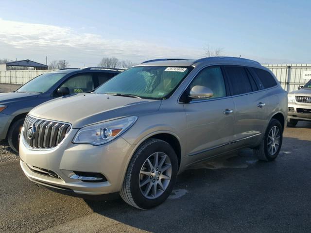 5GAKRBKDXFJ316343 - 2015 BUICK ENCLAVE BEIGE photo 2