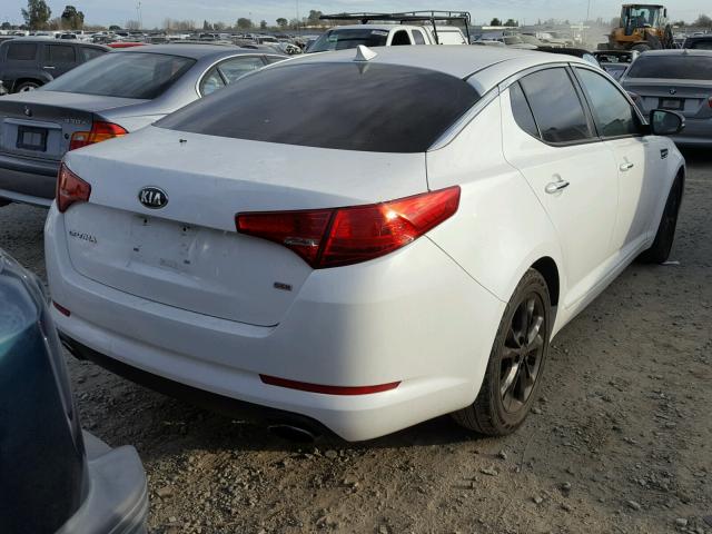 5XXGM4A78DG213398 - 2013 KIA OPTIMA LX WHITE photo 4