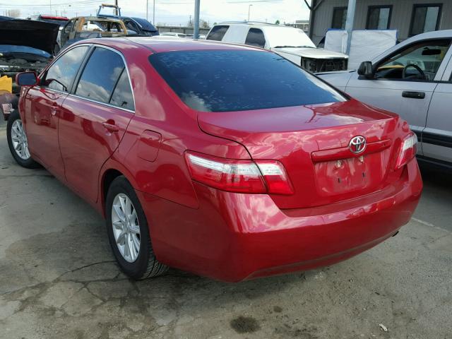 4T1BE46K07U005806 - 2007 TOYOTA CAMRY NEW RED photo 3