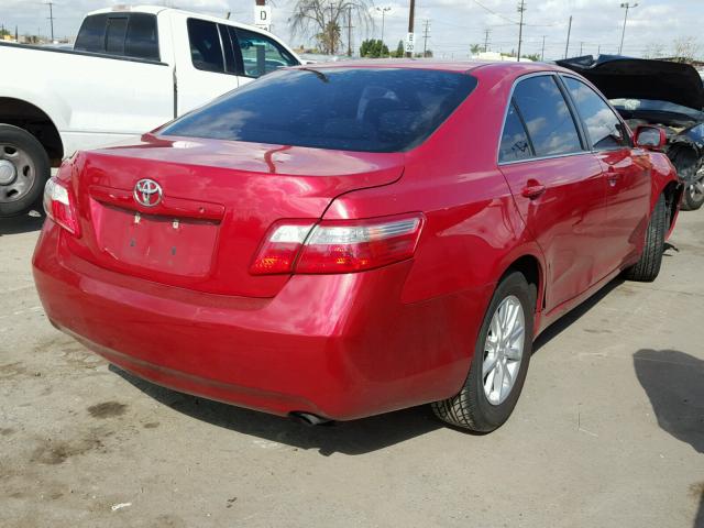 4T1BE46K07U005806 - 2007 TOYOTA CAMRY NEW RED photo 4