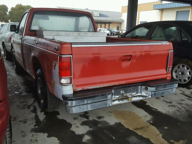 1GTBS14Z2K8520268 - 1989 GMC S TRUCK S1 RED photo 3