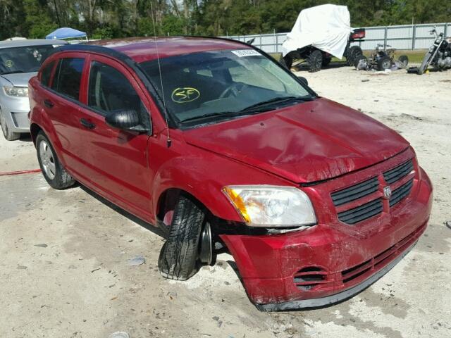 1B3HB28B47D532094 - 2007 DODGE CALIBER BURGUNDY photo 1