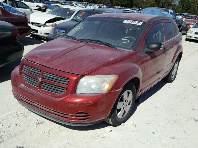 1B3HB28B47D532094 - 2007 DODGE CALIBER BURGUNDY photo 2