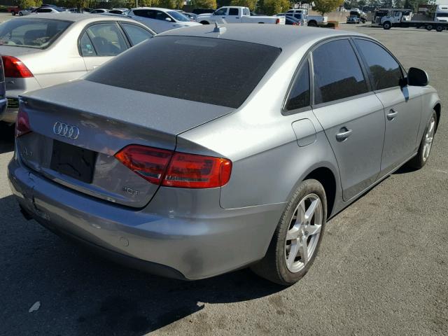 WAUJF78K49N045831 - 2009 AUDI A4 PREMIUM GRAY photo 4