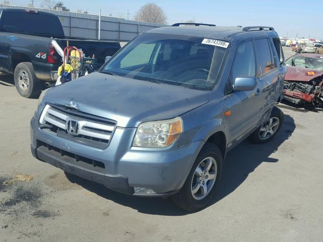 2HKYF18777H512487 - 2007 HONDA PILOT EXL GREEN photo 2