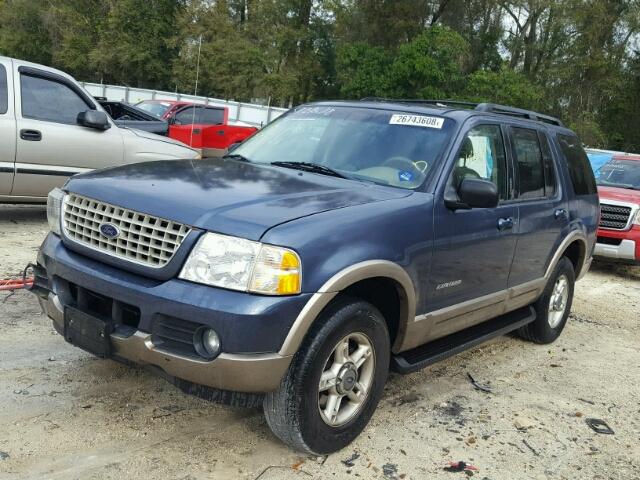 1FMDU74E92UB12582 - 2002 FORD EXPLORER E BLUE photo 2