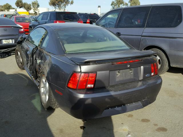 1FAFP40433F439877 - 2003 FORD MUSTANG GRAY photo 3