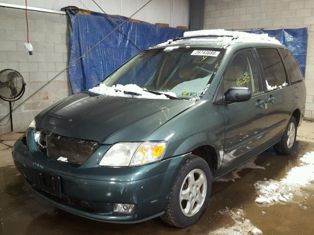 JM3LW28GXY0154758 - 2000 MAZDA MPV WAGON BLUE photo 2