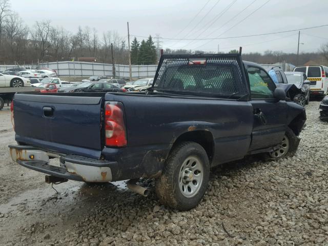 1GCEC14X85Z208530 - 2005 CHEVROLET SILVERADO BLUE photo 4