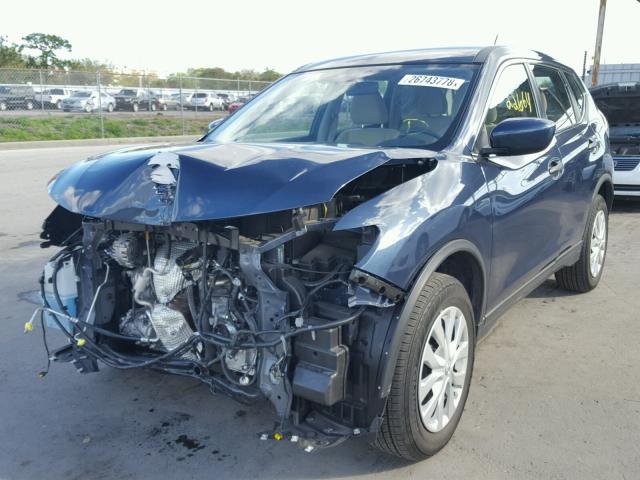 KNMAT2MT0GP603656 - 2016 NISSAN ROGUE S BLACK photo 2