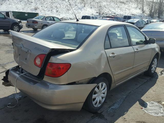 1NXBR32E74Z235370 - 2004 TOYOTA COROLLA CE BROWN photo 4